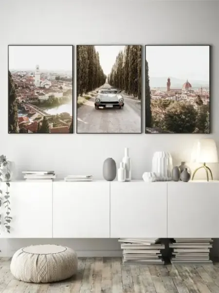 3 постера городской пейзаж "Италия" WILD LUXURY