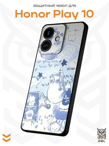 Чехол на Honor Play 10 с принтом Y2K OWL369