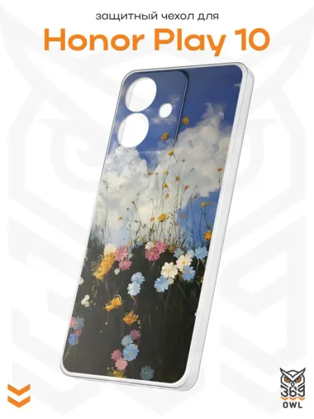 Чехол на Honor Play 10 с принтом Цветы OWL369