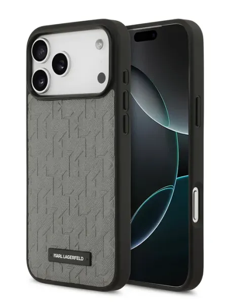 Чехол на iPhone 17 Pro из экокожи PU Saffiano MagSafe Karl Lagerfeld