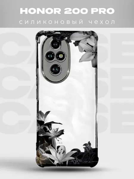 Прозрачный чехол на Honor 200 Pro Y2K pinterest PRINTberries