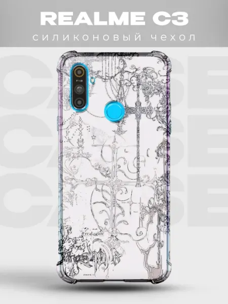 Прозрачный чехол на Realme C3 Y2K pinterest PRINTberries