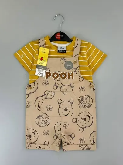 Детский комплект Disney Winnie the Pooh: футболка и комбинезон-шорты