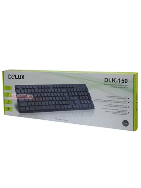 Клавиатура USB, DLK-150GB, Черный KeyBoard wireless Delux