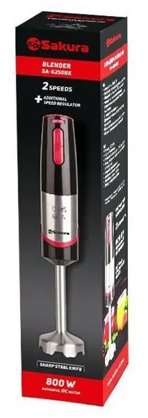 Погружной блендер Sakura SA-6250BK (черный/красный)