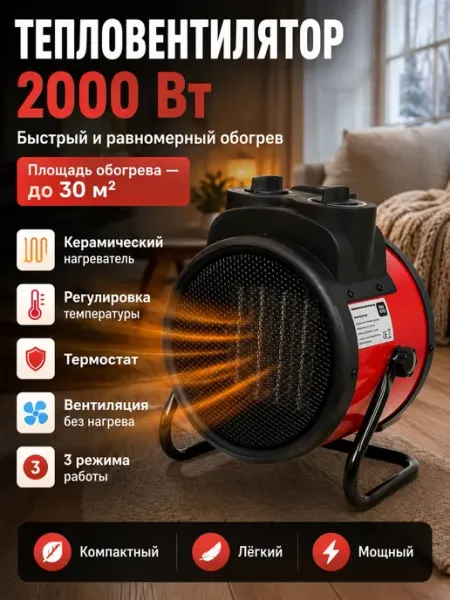 Обогреватель электрический для дома пушка Amins shop