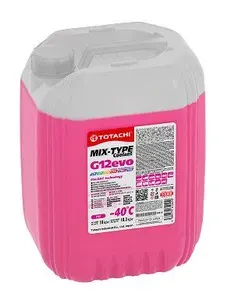 Антифриз Розовый TOTACHI G12evo (-40C) 20 кг лобридный PSi-OAT