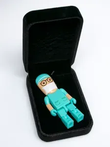 Grand-usb 128 ГБ USB-флеш-накопитель Доктор - Хирург в Подарочной упаковке 3.0, USB 3.0, до 15 мб/сек, Пластик, бирюзовый