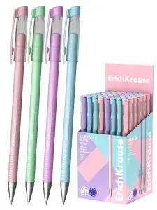 Ручка шариковая 50 шт ERICH KRAUSE ULTRA-20 PASTEL Stick пишущий узел 0,7 мм цвет чернил черный