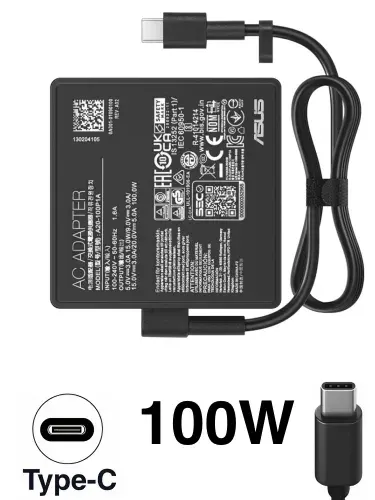 Зарядное устройство для ноутбука Asus, ZenBook UX5401EA-KN144W, 20V - 5A, (Штекер: Type-C) 100 Вт Квадратный