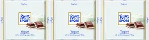 Шоколад Ritter Sport молочный с йогуртовой начинкой, комплект: 3 упаковки по 100 г