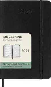 Ежедневник Moleskine CLASSIC SOFT WKNT Pocket 90x140 144 страницы датированный 2026 год