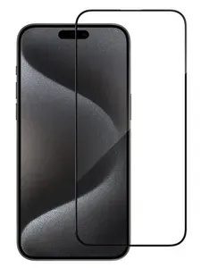 Защитное стекло BlueO Narrow border на Apple iPhone 15 Pro Max / для Айфон 15 Про Макс закаленное, с защитой от прилипания пыли, прозрачное с узкой черной рамкой