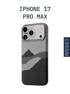 Чехол на iPhone 17 Pro Max Rocket Graphic, горы, MagSafe совместимый
