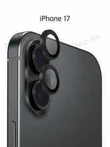 Защитное стекло камеры iPhone 17 / стекло на камеру айфон 17 2шт. черный цвет
