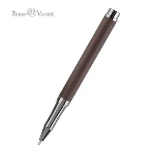 Ручка шариковая подарочная VENEZIA PRAGMATICO Bruno Visconti 1мм, корпус коричневый металл, синяя