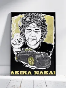 Плакат на стену для интерьера Звёзды Автоспорта - Stars of Motorsport (Акира Накай - Akira Nakai 2) - Постер по гонщику формата A4 (21x30 см)