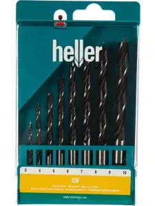 Набор спиральных сверл по дереву CV (8 пр; 3-10 мм) Heller TD18736