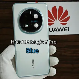 Задняя крышка OРИГИНAЛ для Honor Magic 7 Pro (PTP-N49/ PTP-AN10) - задняя стеклянная панель. Цвет: Голубой / Blue