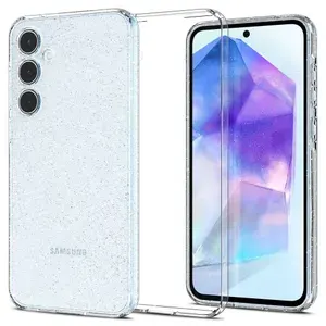 Защитный чехол SPIGEN LIQUID CRYSTAL GLITTER GALAXY A55 / Галакси А55 Прозрачный с блестками