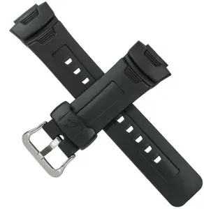Ремень чёрный матовый пластик Casio G-7500-1V