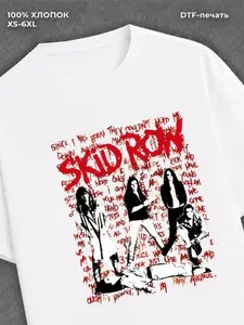 Футболка с принтом Skid Row 1 шт