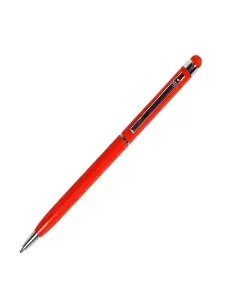 Ручка шариковая TOUCHWRITER со стилусом для сенсорных экранов, красный/хром, металл