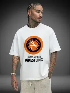 Футболка с принтом Wrestling 1 шт