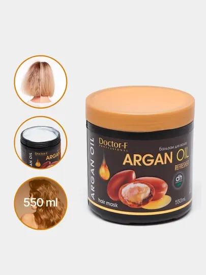 Бальзам для волос Doctor Fresh, для увлажнения, 550 мл