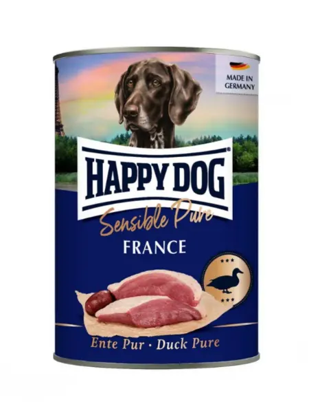 Happy Dog консервы для собак со вкусом утки 400 гр