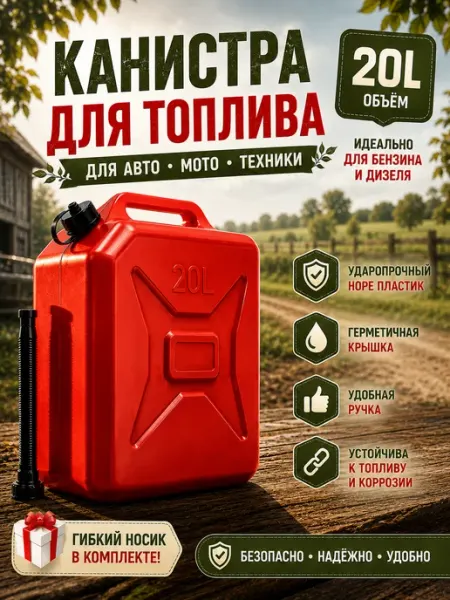 Канистра для топлива 20л автомобильная