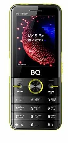 Мобильный телефон BQ-2842 Disco Boom, черный/желтый