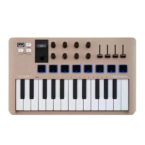 Midi-клавиатура и пэд-контроллер Arturia MiniLAB 3 champagne