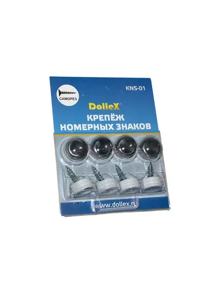 DOLLEX Крепеж номерного знака (саморез) с заглушкой-колпачком