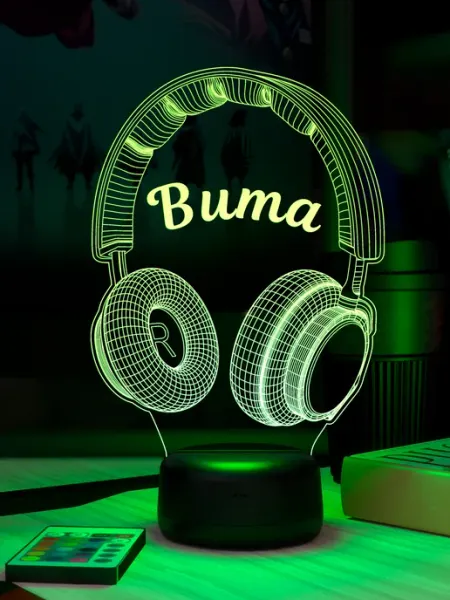 Ночник с именем Вита Наушники 3Д-НОЧНИК