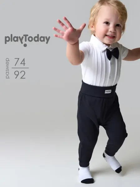 Комплект боди короткий рукав, брюки PlayToday