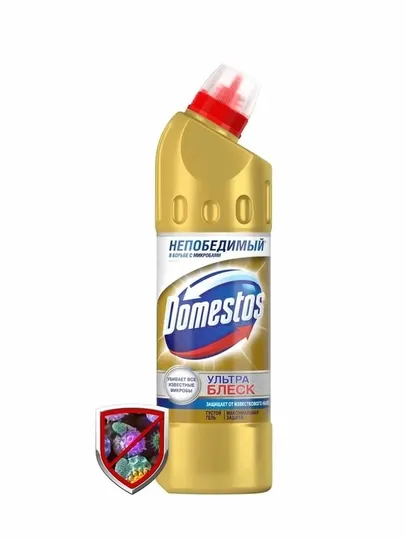 Чистящее средство Domestos "Ультра блеск", гель, для унитаза, 500 мл