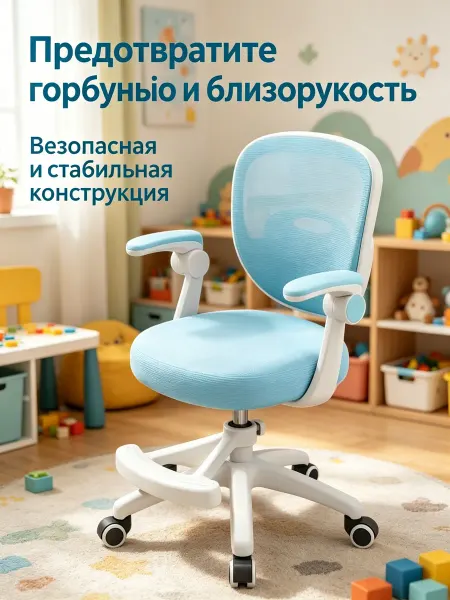 Domfy Детское компьютерное кресло регулируемое ортопедическое