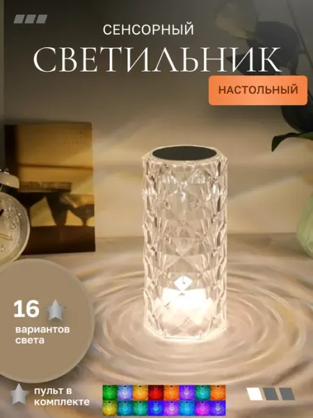 Светильник настольный ночник светодиодный новогодний ДОМ st_stylish house