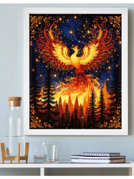 Жар-птица в ночи Картины по номерам 40*50 см Art on Canvas