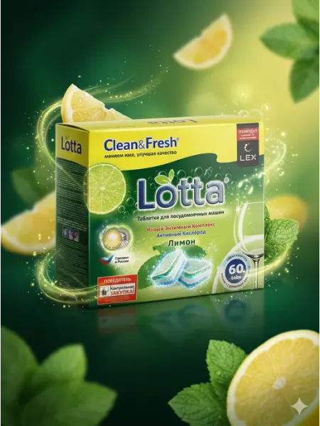 Таблетки для очистки стиральной машины 60 шт LOTTA-TM