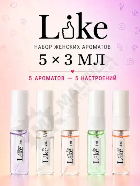 Like набор пробников женской парфюмерии 5×3 мл GENTY