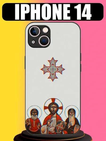 Чехол на iPhone 14 с принтом православный tattycase