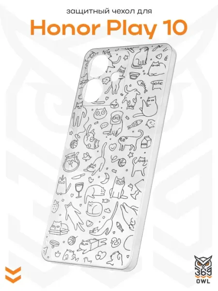 Чехол на Honor Play 10 с принтом Абстракция OWL369