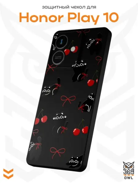 Чехол на Honor Play 10 с принтом Котики OWL369