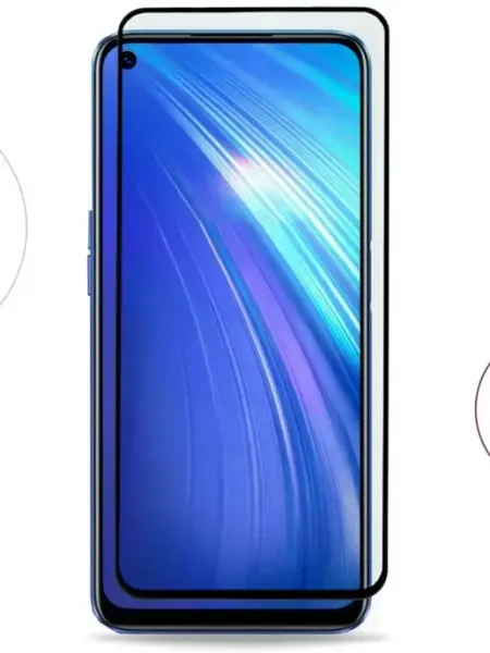 Защитное стекло для Realme 7, 6, 6S Tempered Glass