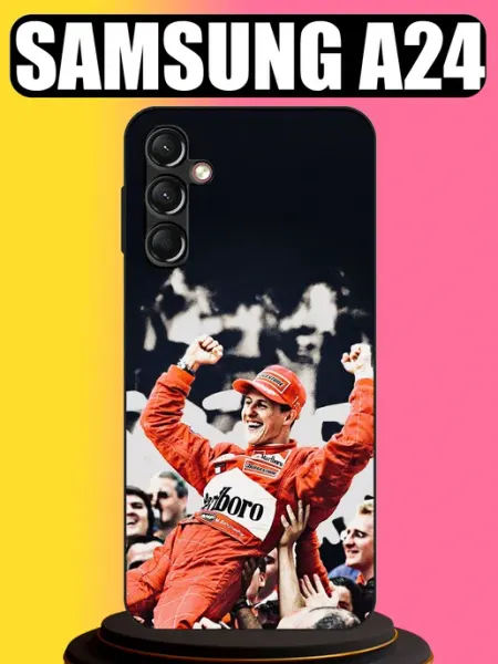 Чехол на Samsung A24 с принтом Шумахер tattycase