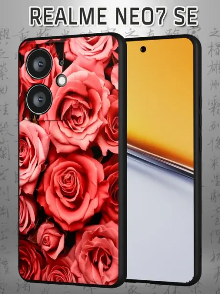 Чехол на Realme Neo7 SE с принтом Цветы Case Маркет