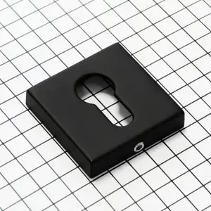 Doorlock Накладка для замка под цилиндр на входную дверь dl es02/s/с bl, 1 шт.