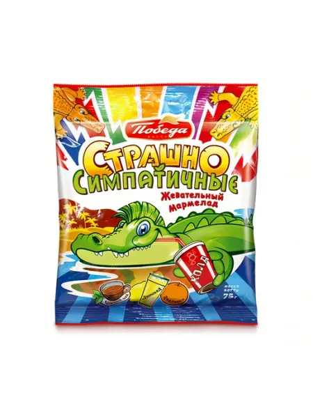 Мармелад жевательный "Страшно симпатичные" 75г Победа Вкуса